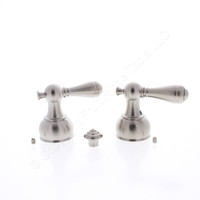 Pair Delta #H215SS Traditional Classic Stainless Steel Metal Lever Handle
