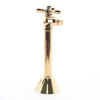 5" Extension 3/8" Comp x .5" SWT 1/4-Turn Angle Supply Stop Valve Rubbed Bronze