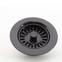 Elkay LKD35BK Black Polymer Disposer Flange Fitting w/ Removable Basket Strainer