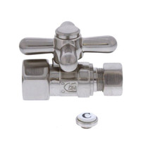 Jones Stephens 1/2" FIP x 3/8" OD Start-Stop Brushed Nickel S43-02BN