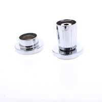 PlumBest Chrome Plated Plastic Adjustable Shower Rod Flange S02-150