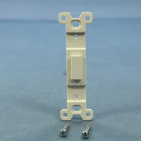 Pass & Seymour 80700-W Standard Nylon White Blank Toggle Switch Wall Plate Insert