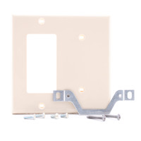 Leviton Ivory Decora GFCI GFI Outlet Cover Blank Strap Mount Wall Plate 80708-I