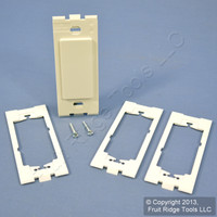 Leviton Light Almond SCREWLESS Wall Plate Blank Filler Insert Kits GFCI GFI 80314-T