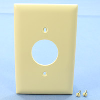 Pass and Seymour Ivory UNBREAKABLE Trademaster1.406" Receptacle Jumbo Nylon Wallplate Outlet Cover TPJ7-I