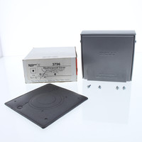 Pass and Seymour Cast Aluminum Multigang Flip-Lid Outdoor 2-Gang 2.156" Dia Single Power Outlet Receptacle Cover 3770-SC