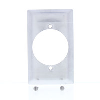 Pass and Seymour Type 430 Stainless Steel 2.16" Opening Outlet Lined Cover Dryer Range Magnetic Wallplate S724