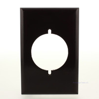 Pass & Seymour Brown 1-Gang No-Line Smooth Standard Plastic Wallplate Opening 2.16" Diameter 384