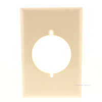 Pass & Seymour Ivory 1-Gang No-Line Smooth Standard Plastic Wallplate Opening 2.16" Diameter 384-I