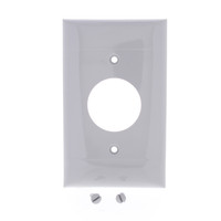 P&S P-Line Gray 1-Gang 1.40" Single Outlet Wallplate Receptacle Cover RP7-GY
