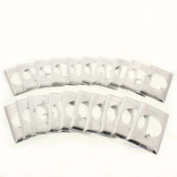 20 Pass and Seymour Type 430 Stainless Steel 2.16" Opening Outlet Lined Cover Dryer Range Magnetic Wallplates S724