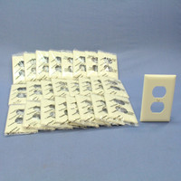 25 P&S TrademasterLt Almond 1G UNBREAKABLE Receptacle Outlet Wallplates TP8-LA