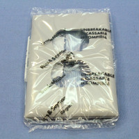 P&S Trademaster Gray 1G UNBREAKABLE Receptacle Outlet Cover Wallplate TP8-GRY