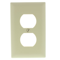P&S TrademasterIvory 1G UNBREAKABLE Receptacle Cover Outlet Wallplate TP8-I