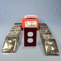 25 P&S Trademaster Brown 1G UNBREAKABLE Receptacle Cover Outlet Wallplates TP8