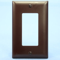 Pass & Seymour TP26 Trademaster Brown 1-Gang Decorator Nylon Wallplate GFI GFCI Cover