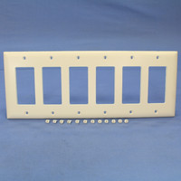 PS Trademaster Lt Almond 6G Decorator Unbreakable Nylon Wallplate Cover TP265-LA