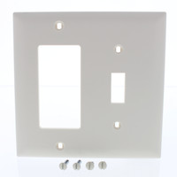 P&S TrademasterLt Almond 2G Toggle Decorator Combination Nylon Cover TP126-LA