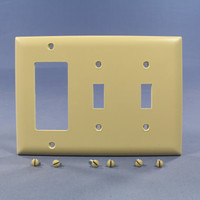 P&S Ivory Trademaster3G Decorator Switch Combination Nylon Wallplate TP226-I