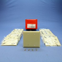 20 P&S Trademaster Ivory 2G Blank Box Mount Unbreakable Wallplate Covers TP23-I