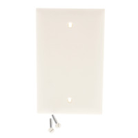 Pass & Seymour Legrand Light Almond 1-Gang Unbreakable Nylon Blank Cover Box Mount Wallplate TP13-LA