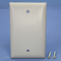 P&S TrademasterGray 1-Gang UNBREAKABLE Blank Cover Box Mount Wallplate TP13-GRY