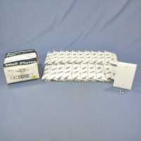 20 P&S TrademasterWhite 1G UNBREAKABLE Blank Cover Box Mount Wallplates TP13-W
