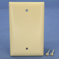 Pass & Seymour Legrand Ivory 1-Gang Unbreakable Blank Cover Box Mount Wallplate TP13-I