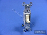 10 Pass & Seymour 660-IG Framed Ivory Single Pole ON/OFF Toggle Wall Light Switches 15A