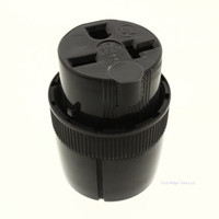 Pass & Seymour Commercial Grade Straight Blade Medium Duty Plug Connector 20A 250V NEMA 6-20R 5866-BKU