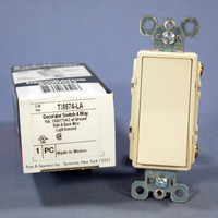 Pass & Seymour Light Almond Decorator Rocker Wall Switch 4-WAY 15A TM874-LA