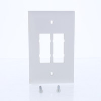 Pass & Seymour TrademasterWhite Blank 4-Port DataCom Wallplate 1-Gang Cover TPD4-W