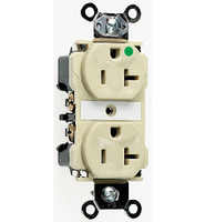 Pass and Seymour Ivory Heavy-Duty HOSPITAL Grade Straight Blade Receptacle Duplex Outlet NEMA 5-20R 20A 125V 8300-I