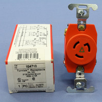 Pass & Seymour IG4710 Orange Isolated Ground Twist Turn Locking Receptacle Outlet NEMA L5-15R 15A 125V