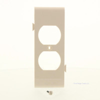 Pass and Seymour Semi-Jumbo Light Almond Sectional Center Duplex Receptacle Outlet Middle Wallplate Nylon Cover PJSC8-LA