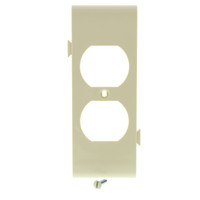 Pass and Seymour Semi-Jumbo Ivory Sectional Center Duplex Receptacle Outlet Middle Unbreakable Wallplate Cover PJSC8-I