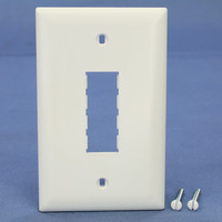 Pass & Seymour TrademasterWhite Blank 2-Port DataCom Wallplate 1-Gang Cover TPD2-W