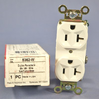 Pass & Seymour 5362-W White Specification Grade Receptacle Outlet 5-20R 20A