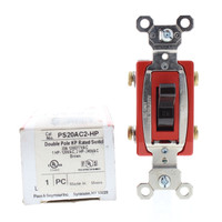 Pass and Seymour Brown Extra Heavy Duty INDUSTRIAL Grade Toggle Wall Light Switch DOUBLE POLE 20A 120/277V AC PS20AC2-HP