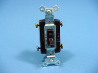 Pass and Seymour Brown 4-WAY COMMERCIAL Toggle Wall Light Switch 15A 664-G