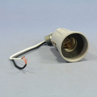 New Pass & Seymour Gray Adjustable Die-Cast Outdoor Medium Base Lampholder PAR1