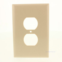 Pass & Seymour Ivory Jumbo 1-Gang Duplex Receptacle Outlet Plastic Wallplate Thermoset Cover SPO8-I