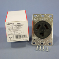 Pass & Seymour 3860 Dryer 30A Outlet Receptacle NEMA 10-30R 125/250V Boxed