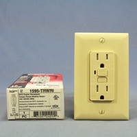Pass & Seymour Ivory GFCI Duplex Receptacle Tamper Resistant Weather Resistant 15A 125VAC 60Hz 1595-TRWI