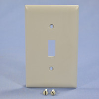 Pass and Seymour TP1-GRY Gray 1-Gang Large Unbreakable Toggle Switch Nylon Cover Wallplate