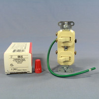 Pass and Seymour Ivory Combination Single Pole & 3-Way Quiet Toggle Wall Light Switch 15A 120/277V 696-IG