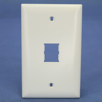 Pass & Seymour TrademasterWhite Blank 1-Port DataCom Wallplate 1-Gang Cover TPD1-W