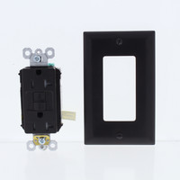 P&S Brown Self-Testing Tamper Resistant GFCI Receptacle Outlet 5-20R 20A 2097TR