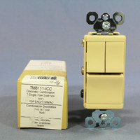 P&S Single Pole Ivory Decorator Triple Rocker Light Switch Control 15A TM8111-I