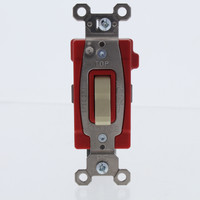 Pass Seymour Ivory PlugTail 3-Way Toggle Light Switch INDUSTRIAL 20A PT20AC3-I